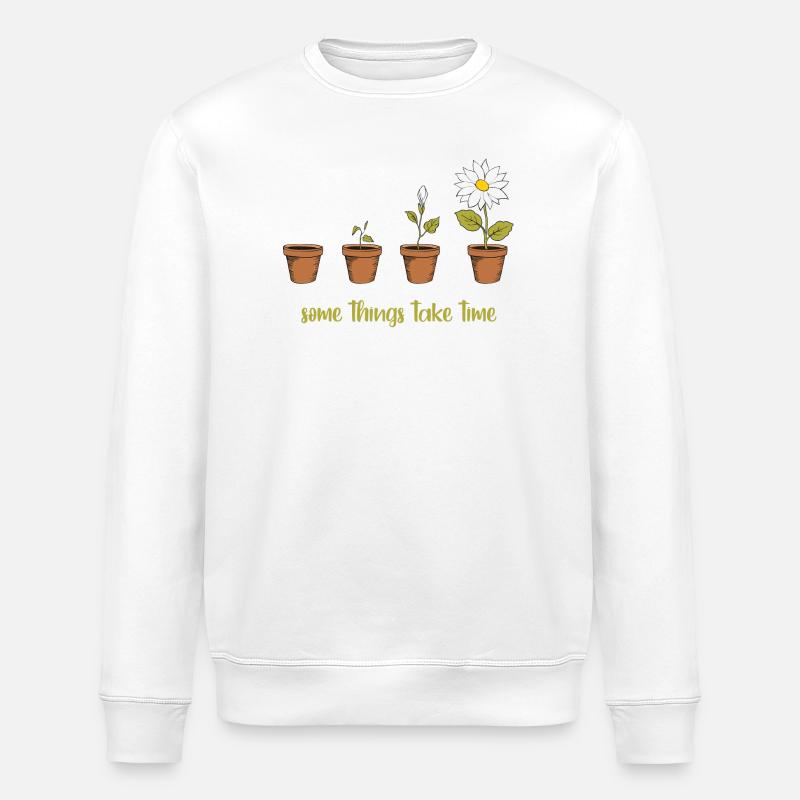 Heure - Sweat bio ROLLER Stanley/Stella Unisexe - blanc