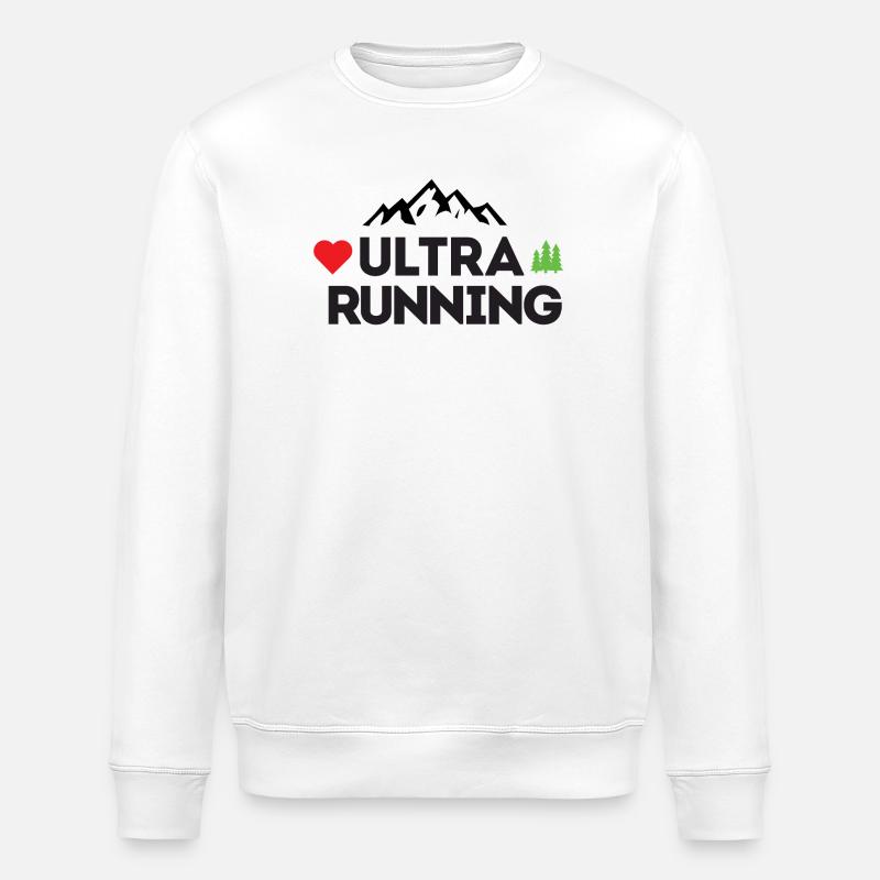 Ultra Running – Mon amour - Sweat bio ROLLER Stanley/Stella Unisexe - blanc