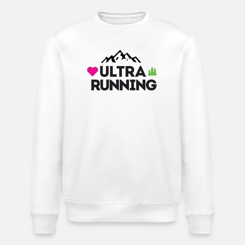 Ultra Running – Mon amour - Sweat bio ROLLER Stanley/Stella Unisexe - blanc