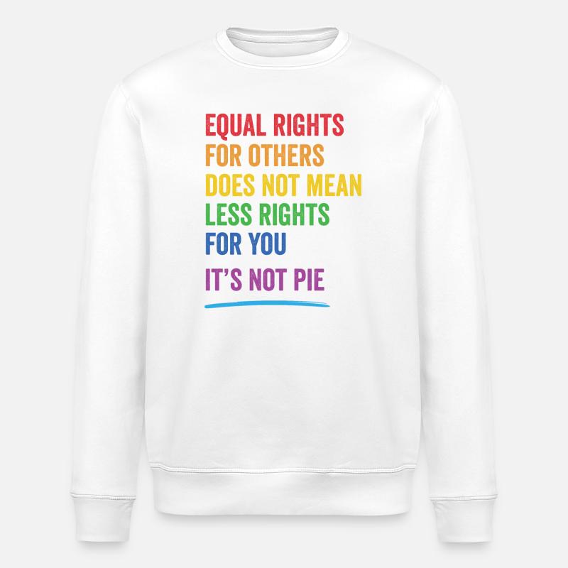 LGBT - Equal Rights For Others - Stanley/Stella ROLLER Unisex Organic Sweatshirt - white