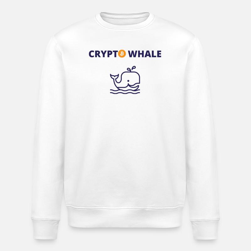 Krypto-Wal - Stanley/Stella Unisex Bio-Sweatshirt ROLLER - Weiß