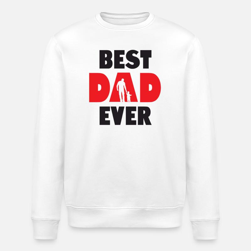 Meilleur papa de tous les temps - Sweat bio ROLLER Stanley/Stella Unisexe - blanc