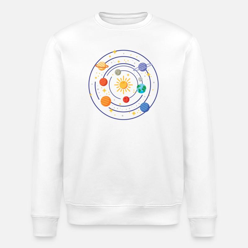 Système solaire - Sweat bio ROLLER Stanley/Stella Unisexe - blanc