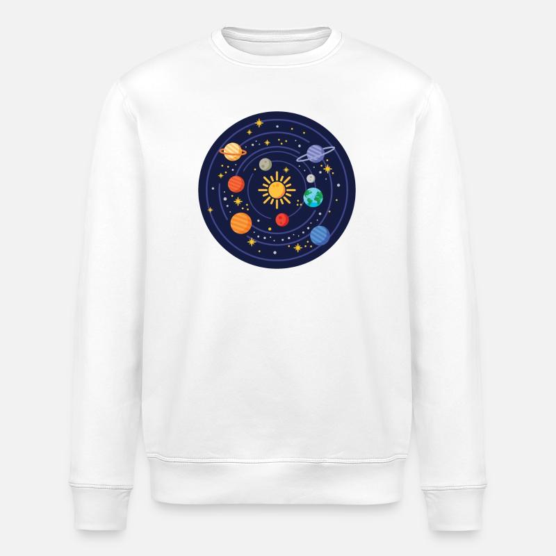 Système solaire - Sweat bio ROLLER Stanley/Stella Unisexe - blanc