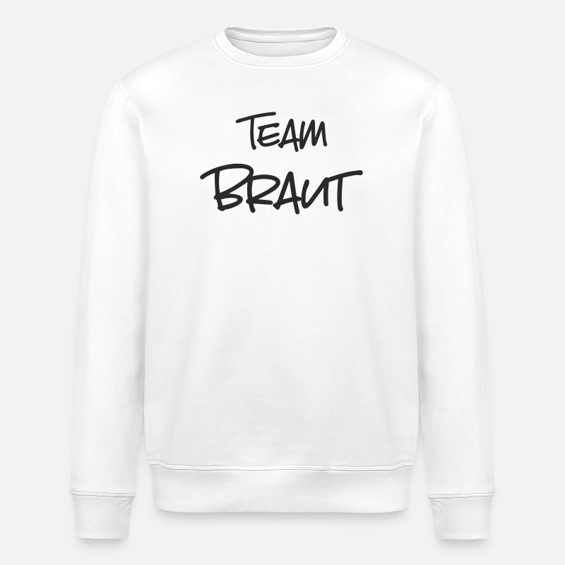 Team Braut Junggesellenabschied - Stanley/Stella Unisex Bio-Sweatshirt ROLLER - Weiß