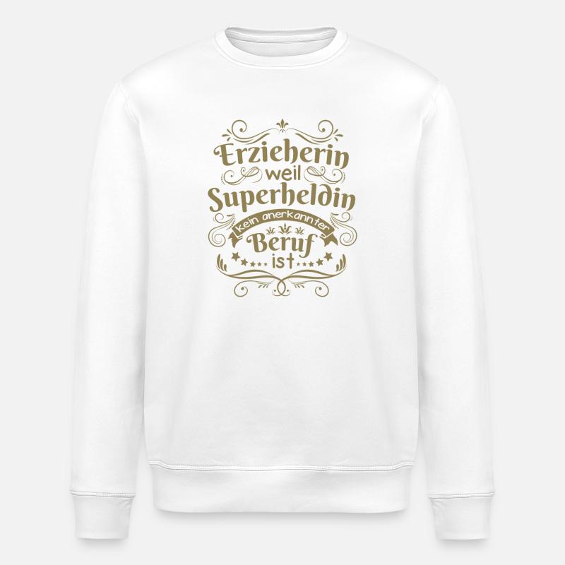 Erzieherin geschenkideen - Stanley/Stella Unisex Bio-Sweatshirt ROLLER - Weiß