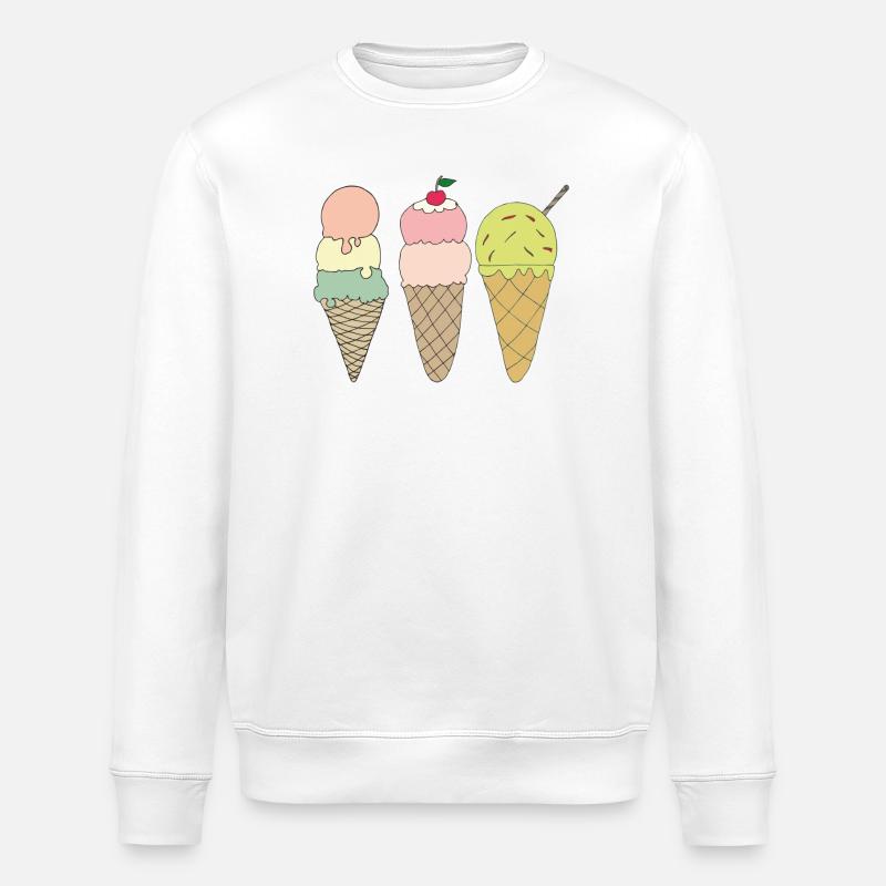 eisvariationen - Stanley/Stella Unisex Bio-Sweatshirt ROLLER - Weiß