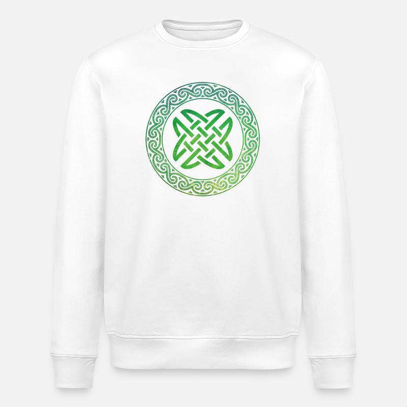 Nœud celtique - Sweat bio ROLLER Stanley/Stella Unisexe - blanc