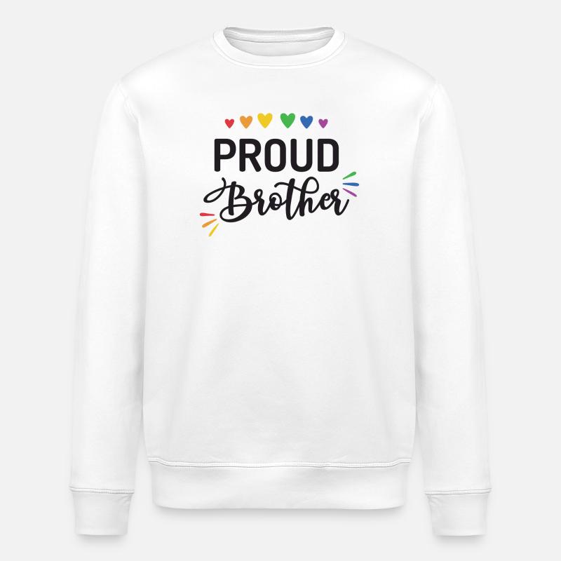 Fier frère - Sweat bio ROLLER Stanley/Stella Unisexe - blanc