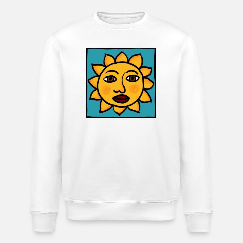 Sonne - Stanley/Stella Unisex Bio-Sweatshirt ROLLER - Weiß