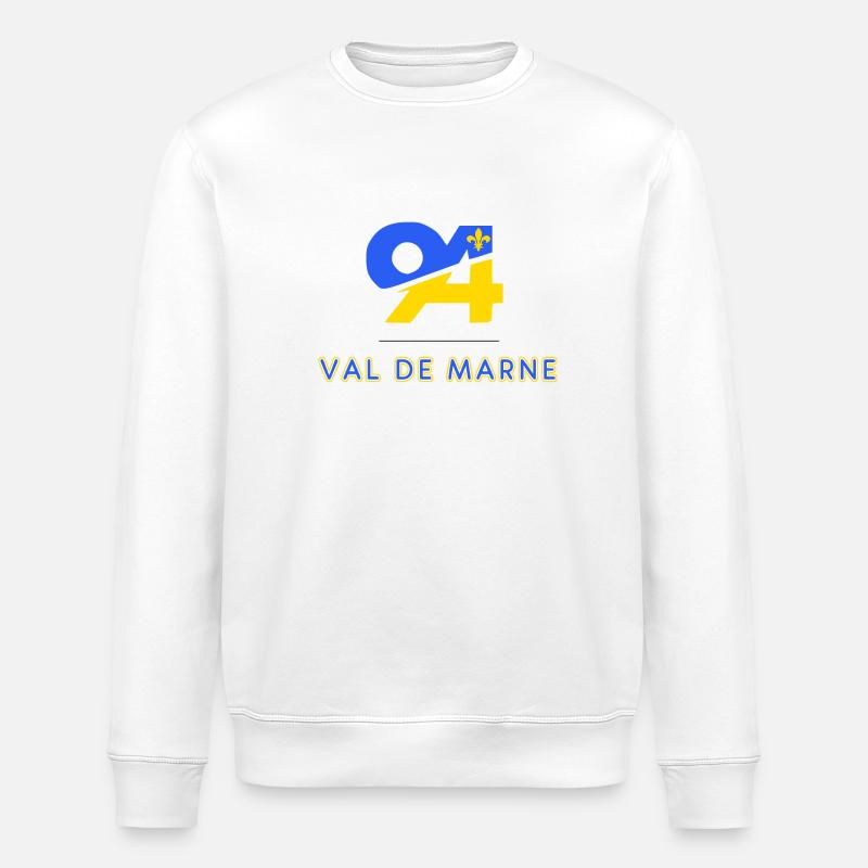 Val de Marne - Stanley/Stella Unisex Bio-Sweatshirt ROLLER - Weiß