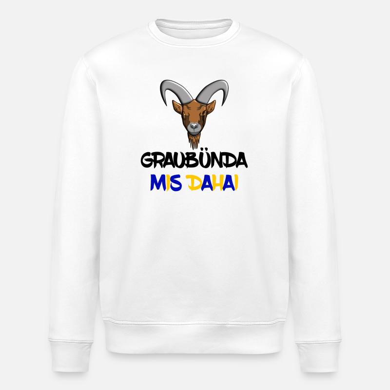 graubünda mis dahai - Stanley/Stella Unisex Bio-Sweatshirt ROLLER - Weiß
