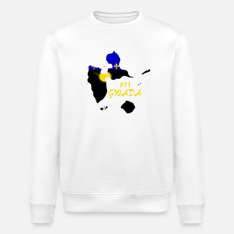 Guadeloupe - Stanley/Stella Unisex Bio-Sweatshirt ROLLER - Weiß