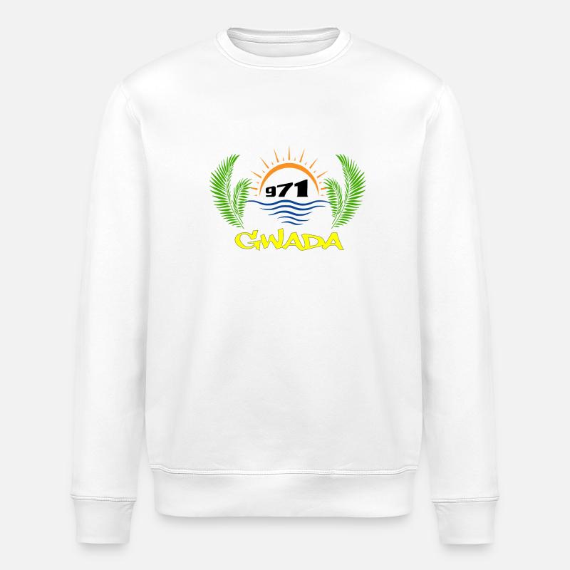 Guadeloupe - Stanley/Stella Unisex Bio-Sweatshirt ROLLER - Weiß