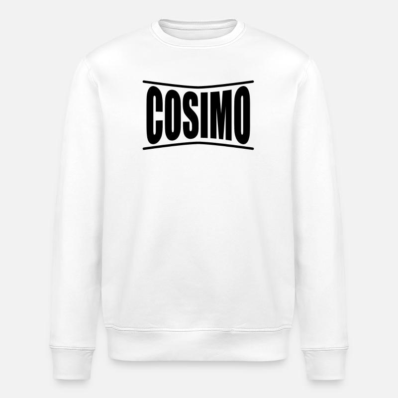 Cosimo t-shirt gift idea - Stanley/Stella ROLLER Unisex Organic Sweatshirt - white