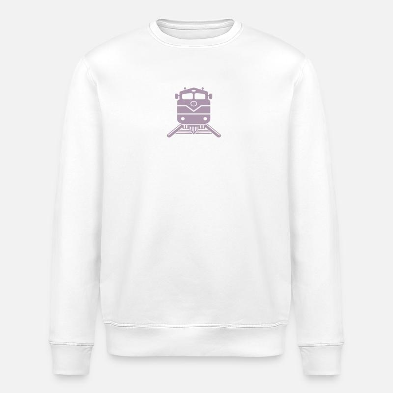 Train Train Driver Design - Stanley/Stella ROLLER Unisex Organic Sweatshirt - white