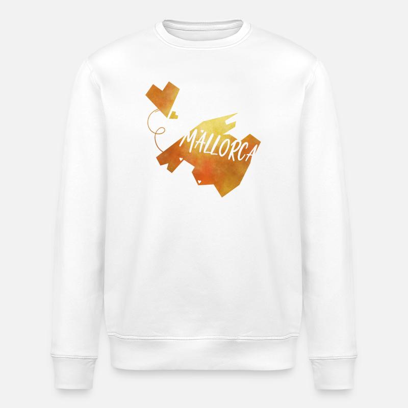 Mallorca - Stanley/Stella Unisex Bio-Sweatshirt ROLLER - Weiß