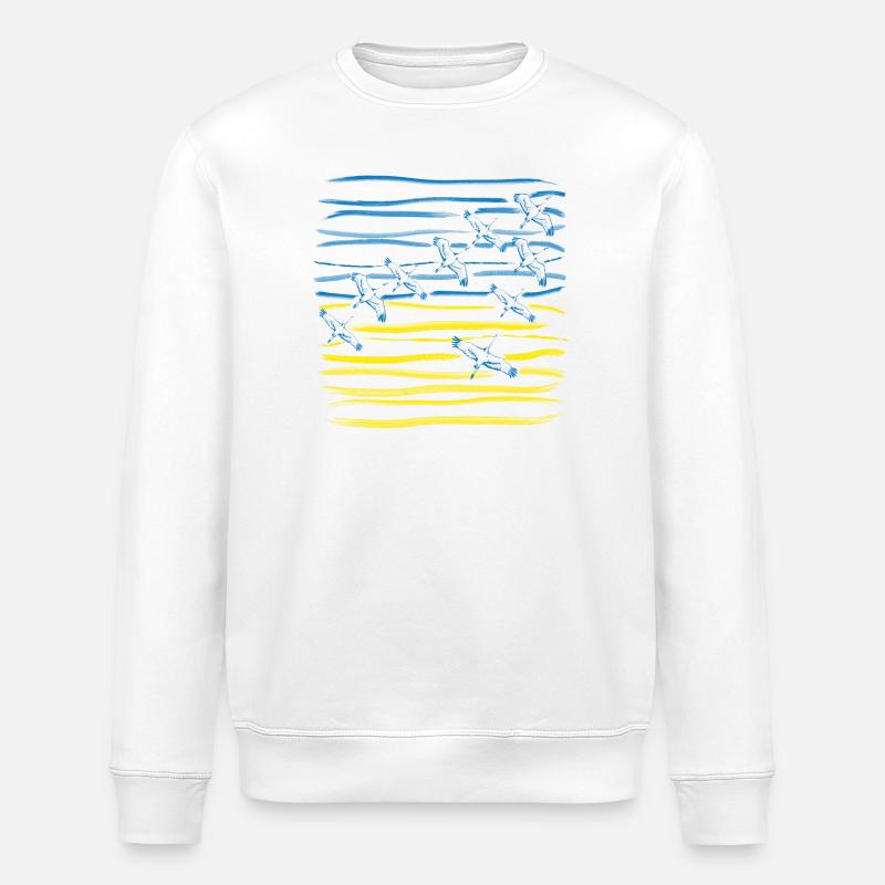 Ukraine - Sweat bio ROLLER Stanley/Stella Unisexe - blanc