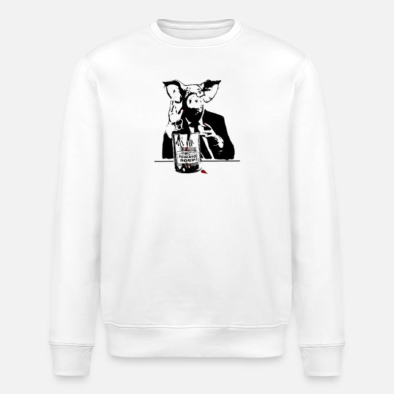 Cochon de guerre - Sweat bio ROLLER Stanley/Stella Unisexe - blanc
