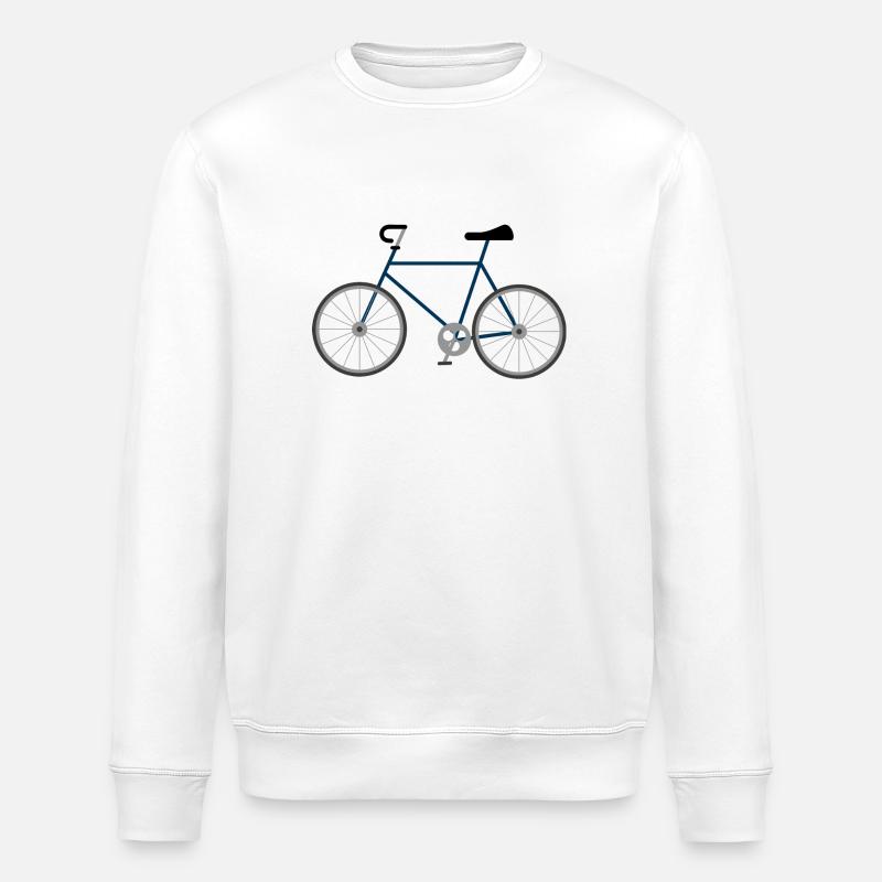 Le vélo du dimanche - Sweat bio ROLLER Stanley/Stella Unisexe - blanc