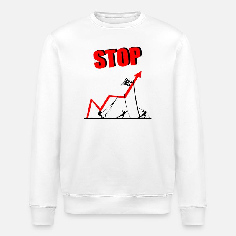 Inflation Lebensmittel Preise - Stanley/Stella Unisex Bio-Sweatshirt ROLLER - Weiß