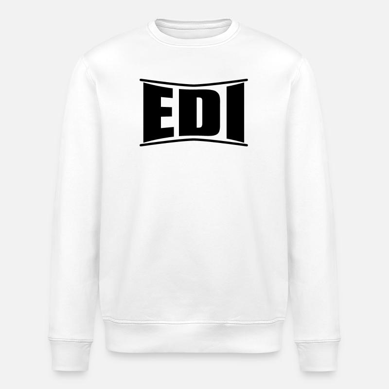 Edi T-Shirt Geschenkidee - Stanley/Stella Unisex Bio-Sweatshirt ROLLER - Weiß