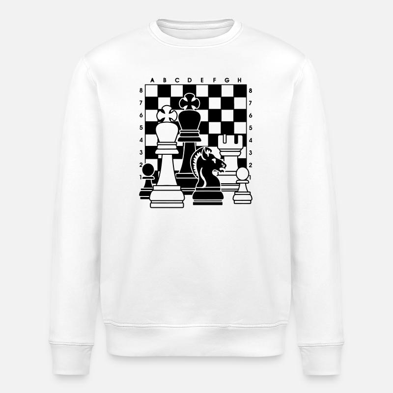 Chess - Stanley/Stella ROLLER Unisex Organic Sweatshirt - white