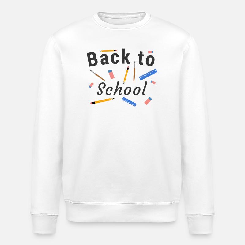 Zurück zur Schule - Stanley/Stella Unisex Bio-Sweatshirt ROLLER - Weiß