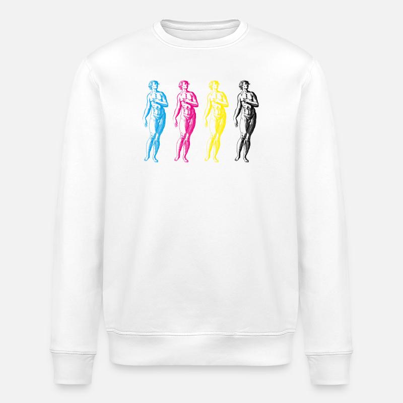 Statues CMJN - Sweat bio ROLLER Stanley/Stella Unisexe - blanc