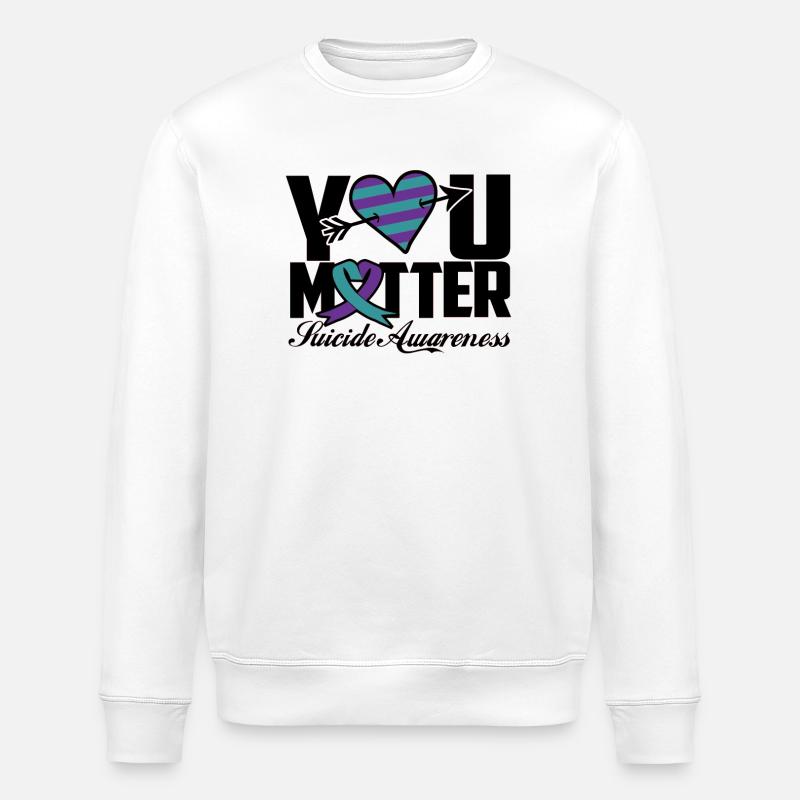 Vous êtes important Conscience Suicide - Sweat bio ROLLER Stanley/Stella Unisexe - blanc