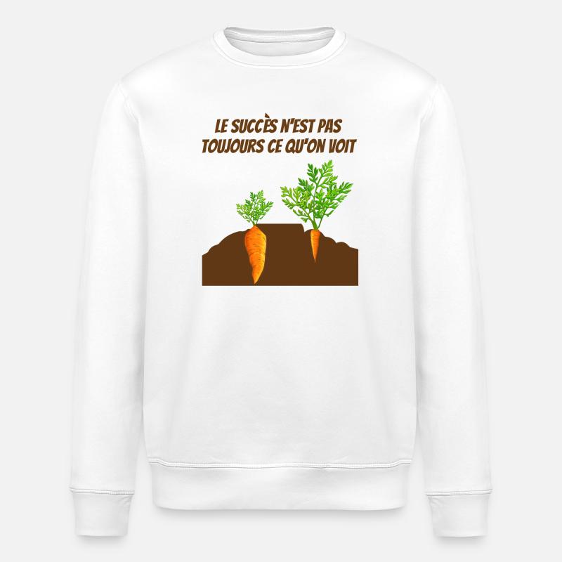 jardinage, jardiner, fan de jardinage - Sweat bio ROLLER Stanley/Stella Unisexe - blanc