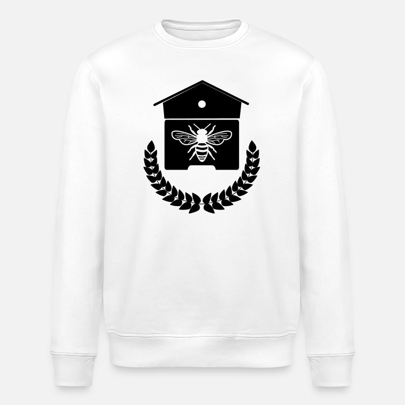 Maison d’abeilles ou nid d’abeilles - Sweat bio ROLLER Stanley/Stella Unisexe - blanc