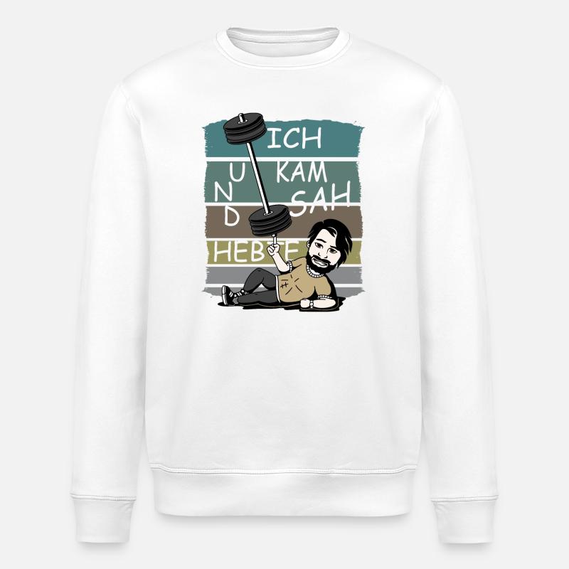 Ich kam sah und Hebte - Stanley/Stella Unisex Bio-Sweatshirt ROLLER - Weiß