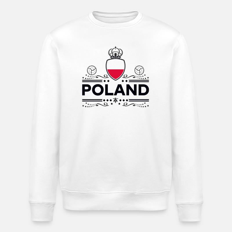 POLOGNE - Sweat bio ROLLER Stanley/Stella Unisexe - blanc