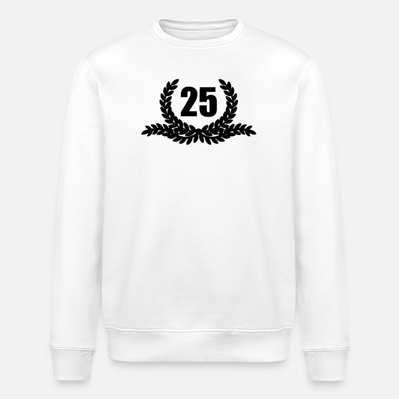Lauwerkrans 25 ANS - Sweat bio ROLLER Stanley/Stella Unisexe - blanc