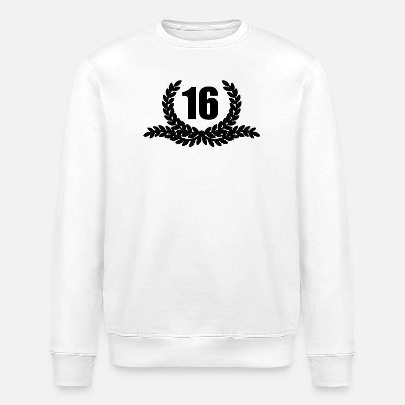 Lauwerkrans 16 ANS - Sweat bio ROLLER Stanley/Stella Unisexe - blanc
