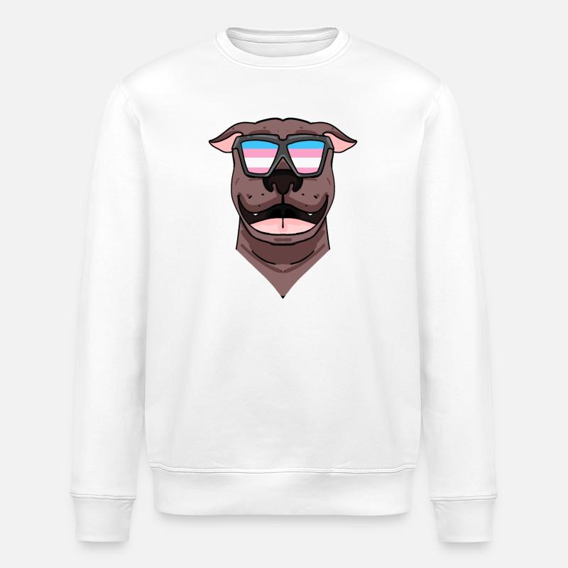 American HUnd - Stanley/Stella Unisex Bio-Sweatshirt ROLLER - Weiß