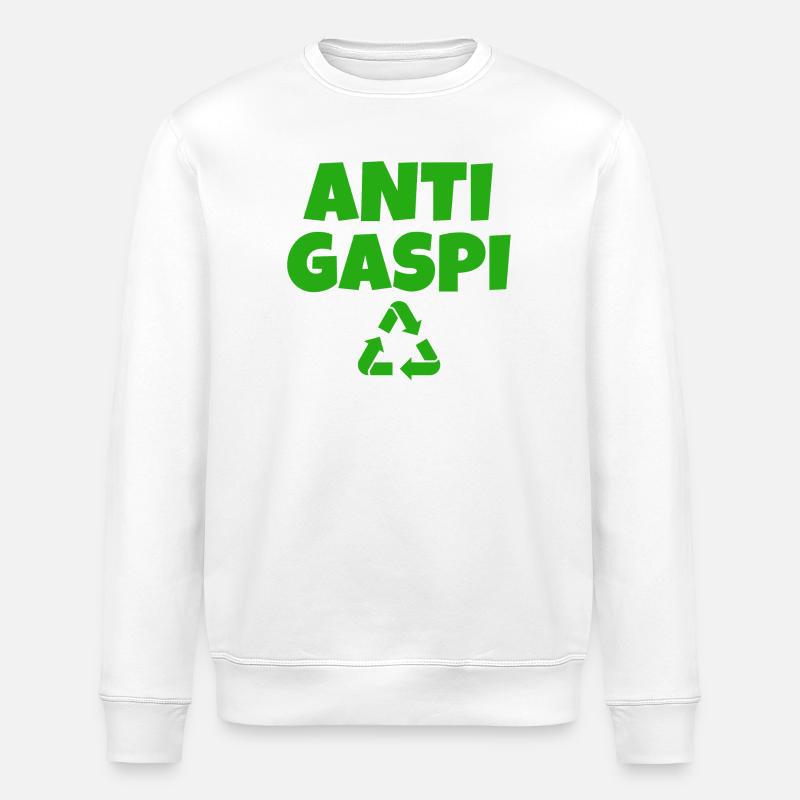 anti-gaspi, anti gaspillage, recyclage - Sweat bio ROLLER Stanley/Stella Unisexe - blanc