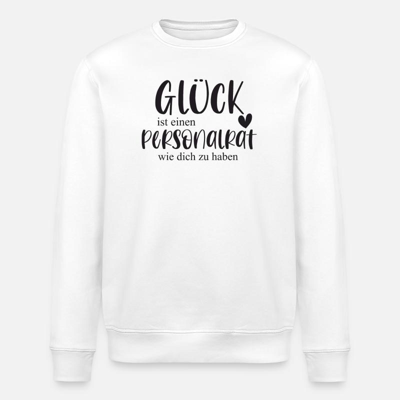 Personalrat Ehrenamt Betriebsrat Geschenk - Stanley/Stella Unisex Bio-Sweatshirt ROLLER - Weiß