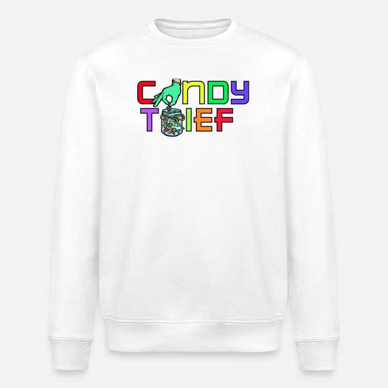 Sweet Candy Candy Dessert Statement - Stanley/Stella ROLLER Unisex Organic Sweatshirt - white