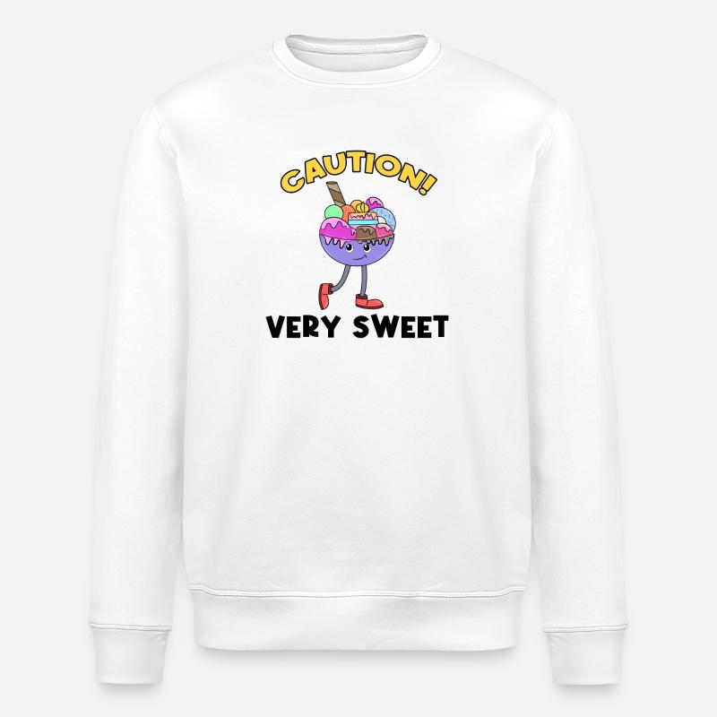Donut Sweets Statement Délicieux Dessert - Sweat bio ROLLER Stanley/Stella Unisexe - blanc