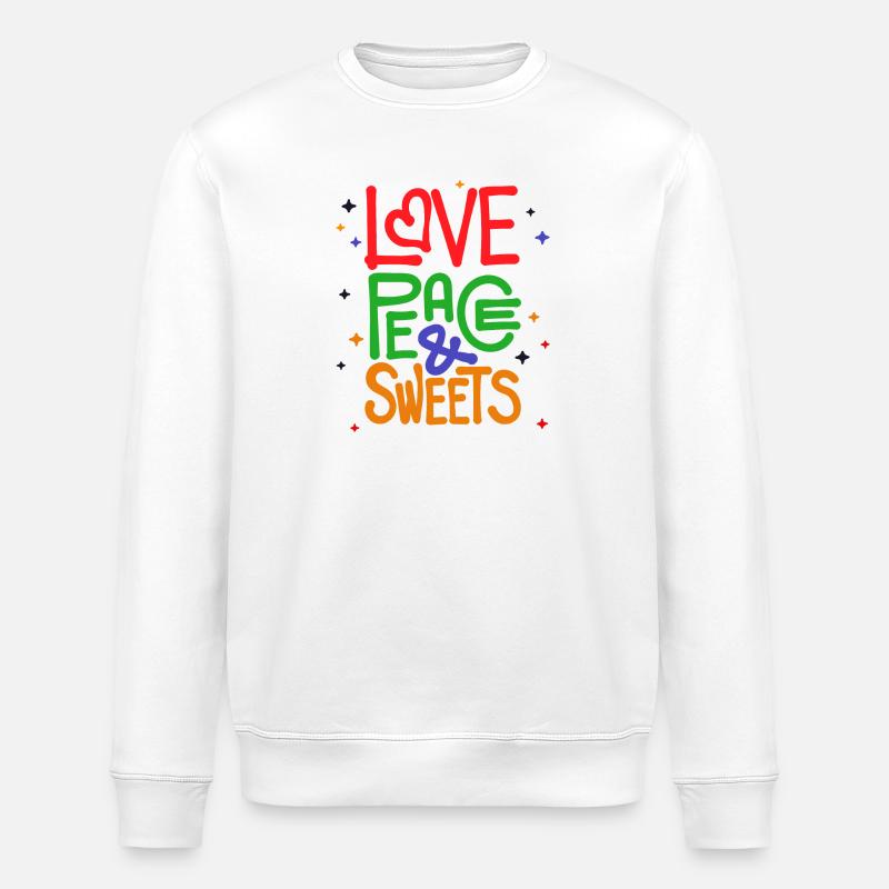 Sweets Statement Dessert Snacking Délicieux - Sweat bio ROLLER Stanley/Stella Unisexe - blanc