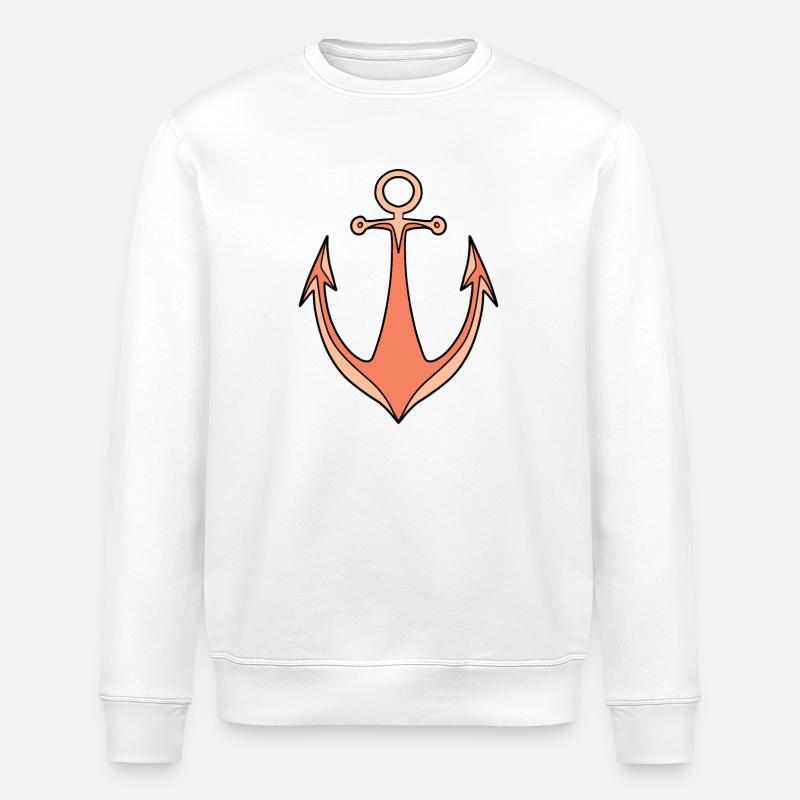 Ancre - Sweat bio ROLLER Stanley/Stella Unisexe - blanc