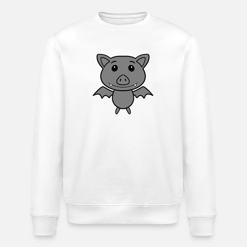 Chauve-souris mignonne - Sweat bio ROLLER Stanley/Stella Unisexe - blanc