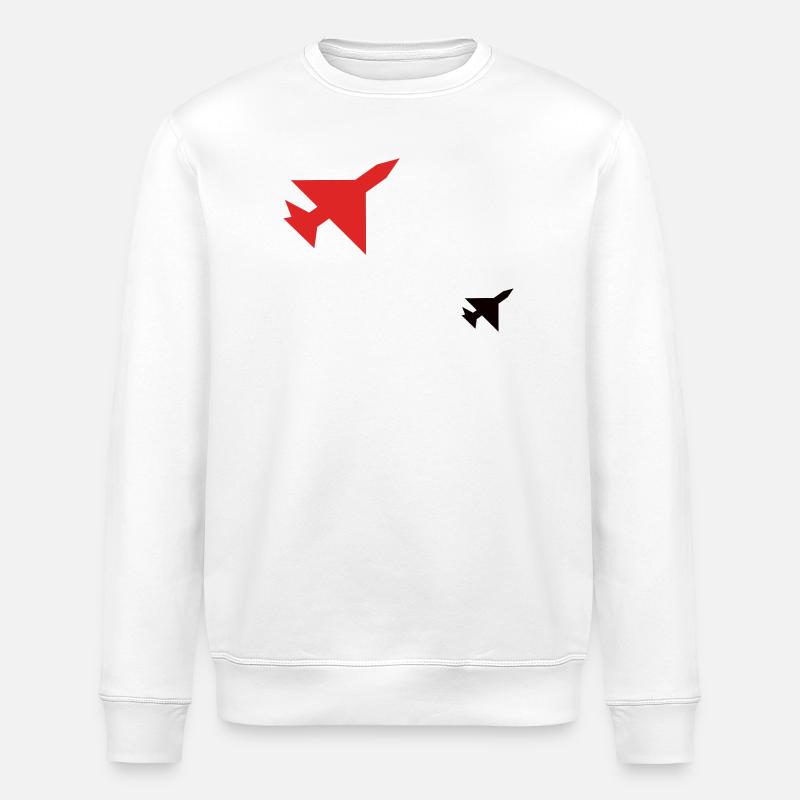 Jet Schatten - Stanley/Stella Unisex Bio-Sweatshirt ROLLER - Weiß