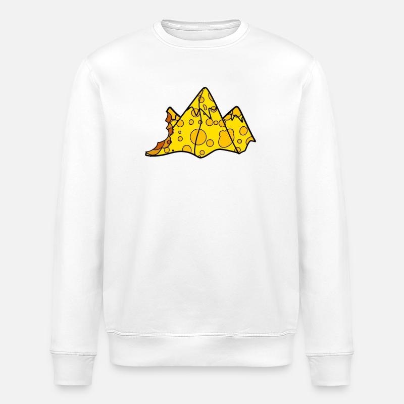 Käse Berg - Stanley/Stella Unisex Bio-Sweatshirt ROLLER - Weiß