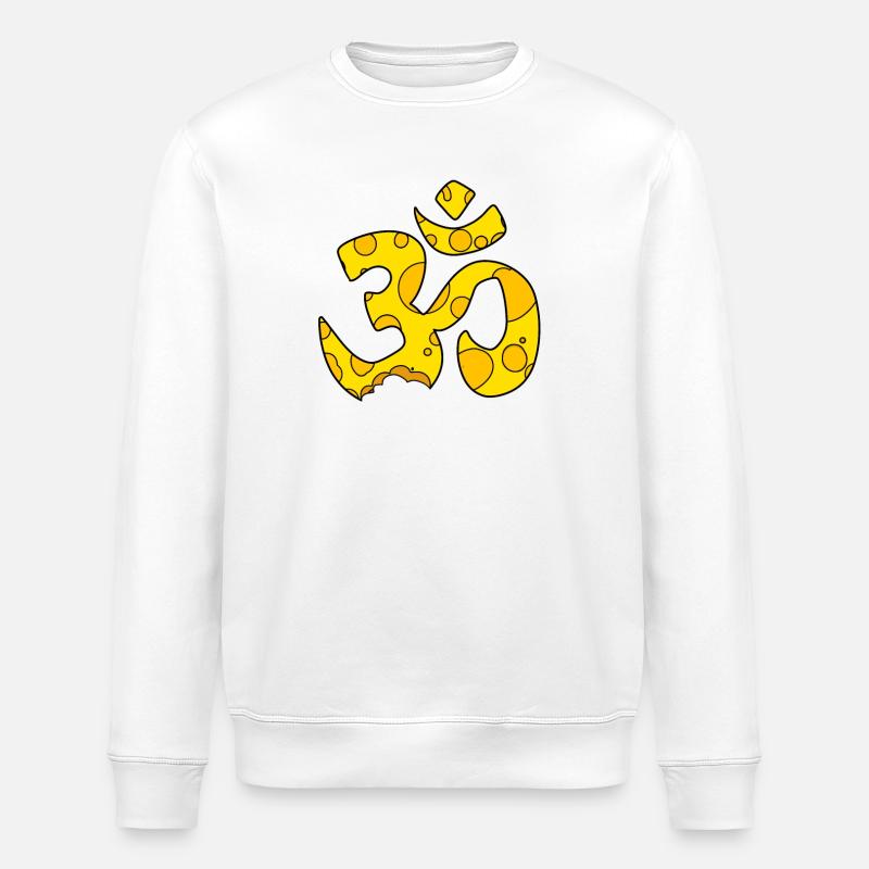 Signe OM fromage - Sweat bio ROLLER Stanley/Stella Unisexe - blanc