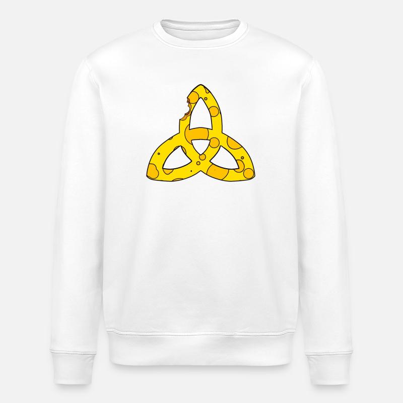 Keltisches Symbol Triqueta Endlos Geschenk - Stanley/Stella Unisex Bio-Sweatshirt ROLLER - Weiß
