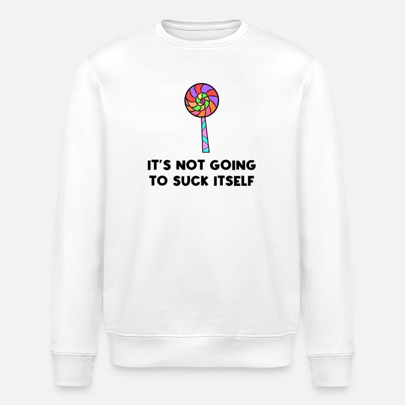 Sweets Statement Delicious Dessert Snacking - Stanley/Stella ROLLER Unisex Organic Sweatshirt - white