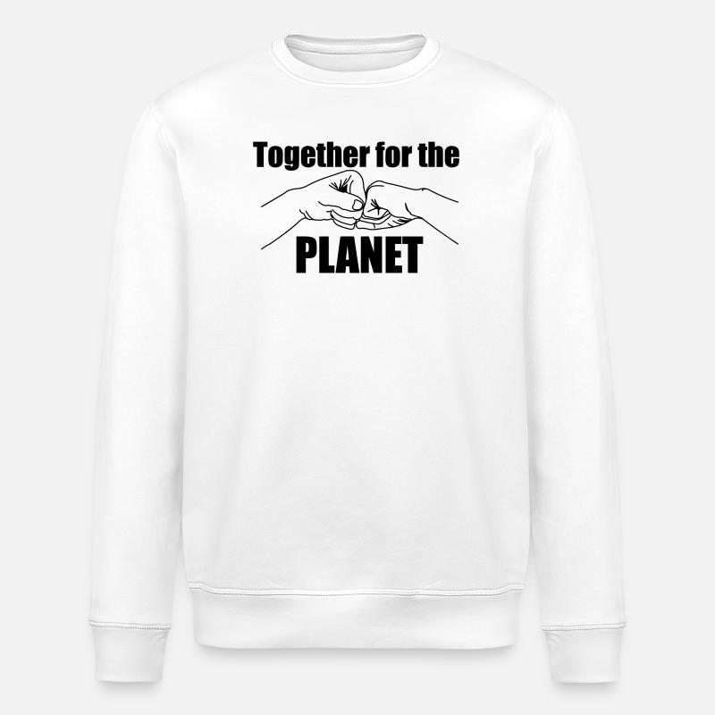 Ensemble pour notre terre - Sweat bio ROLLER Stanley/Stella Unisexe - blanc